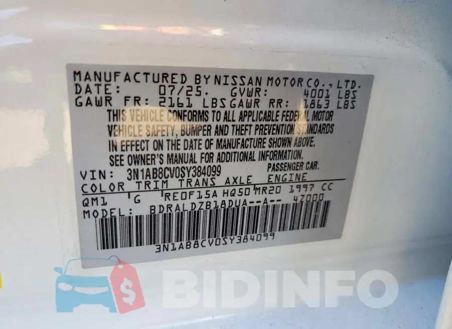 3N1AB8CV0SY384099 Photo# 12