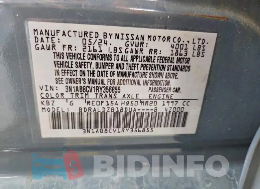 3N1AB8CV1RY356855 Photo# 13