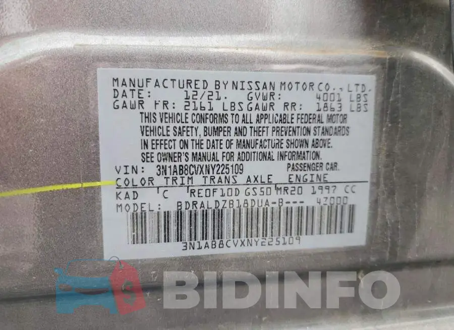 3N1AB8CVXNY225109 Photo# 12