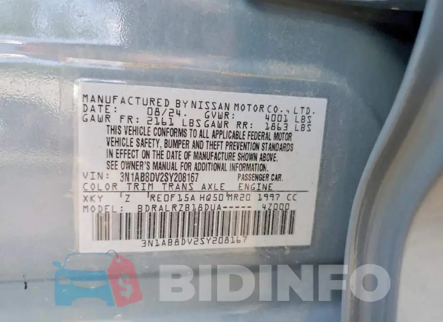 3N1AB8DV2SY208167 Photo# 12