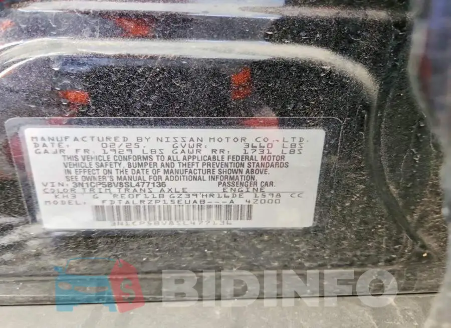 3N1CP5BV8SL477136 Photo# 13