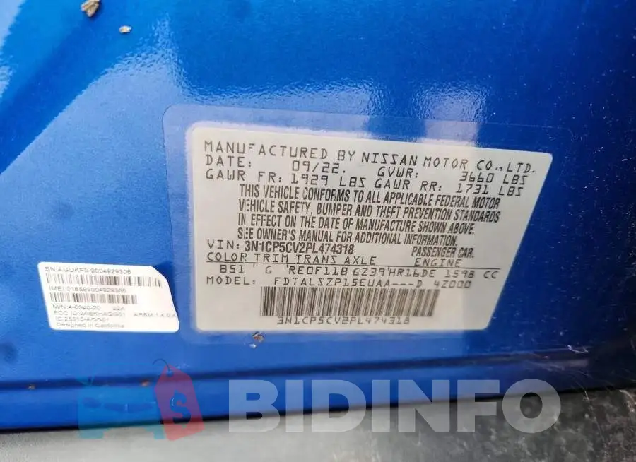 3N1CP5CV2PL474318 Photo# 12