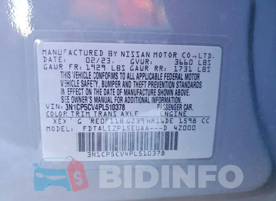 3N1CP5CV4PL510378 Photo# 12