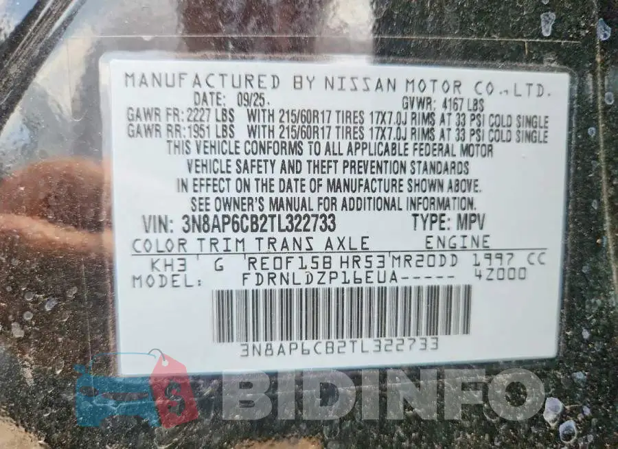 3N8AP6CB2TL322733 Photo# 13