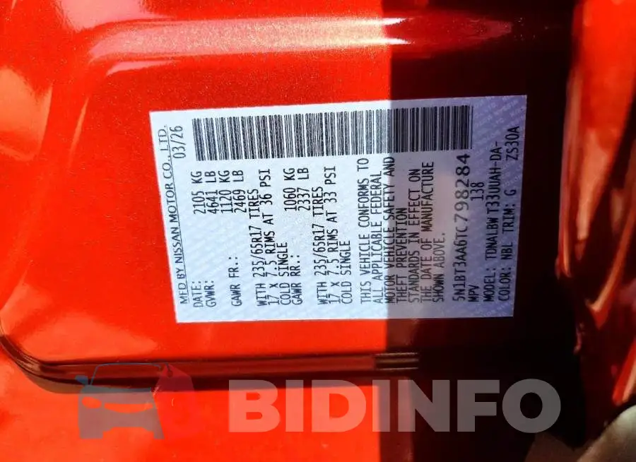 5N1BT3AA6TC798284 Photo# 13