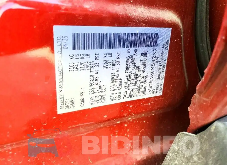 5N1BT3BA3SC854257 Photo# 13