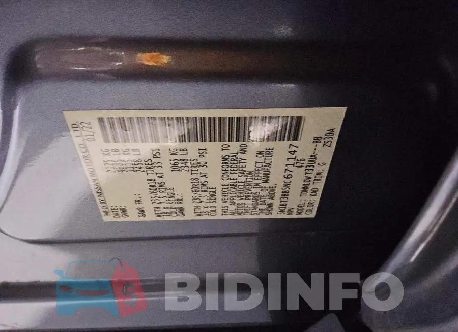 5N1BT3BB5NC671147 Photo# 13