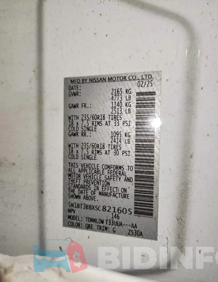 5N1BT3BBXSC821605 Photo# 13