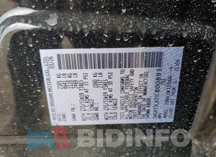 5N1BT3CA3TC800893 Photo# 14