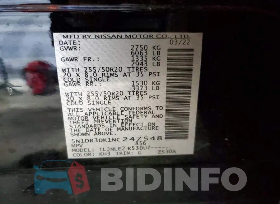 5N1DR3DK1NC247548 Photo# 13