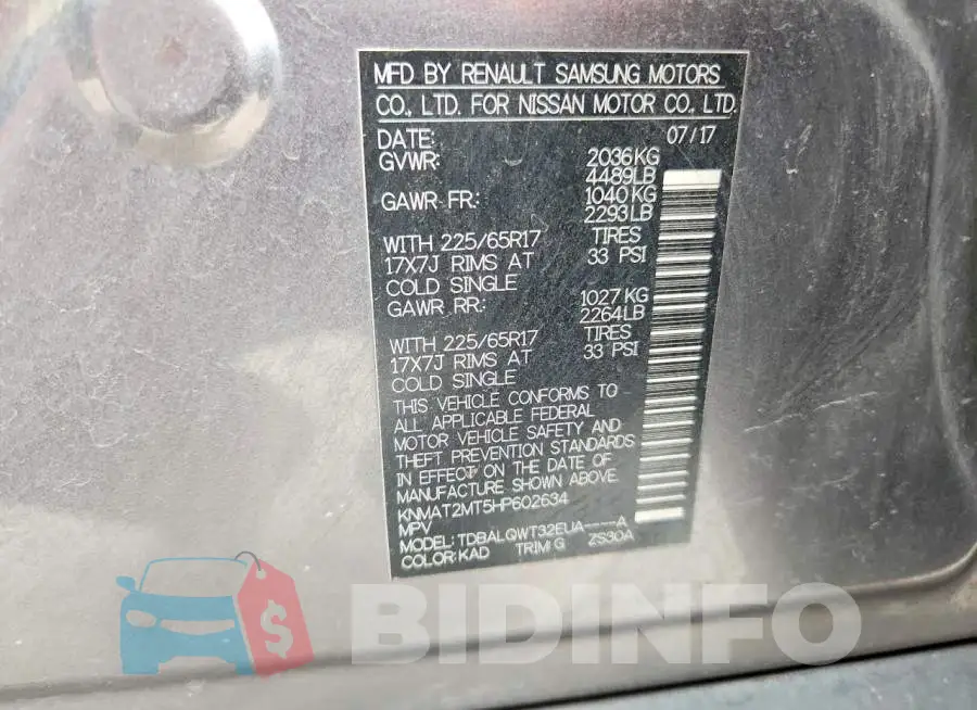 KNMAT2MT5HP602634 Photo# 14
