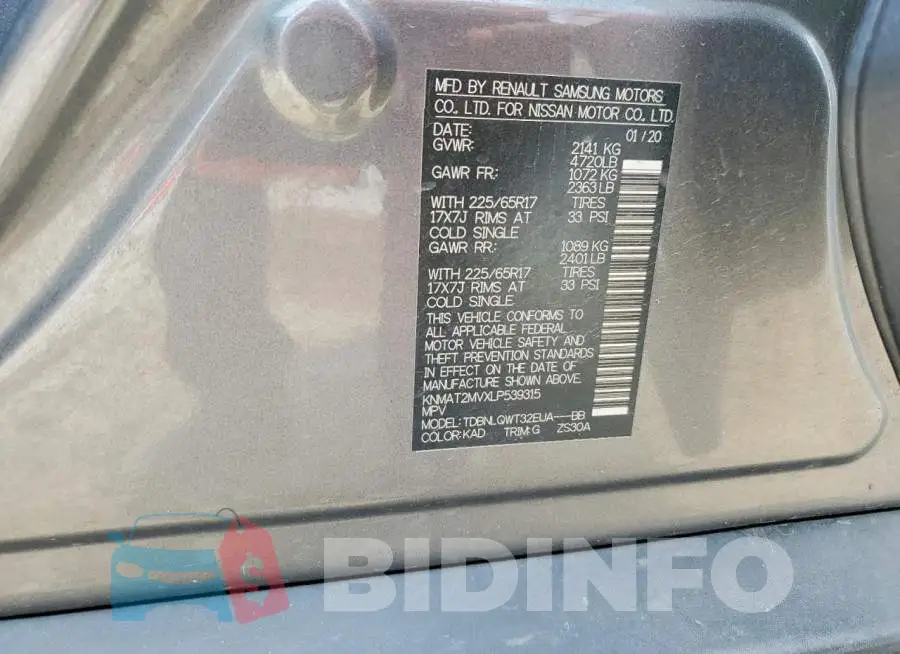 KNMAT2MVXLP539315 Photo# 13