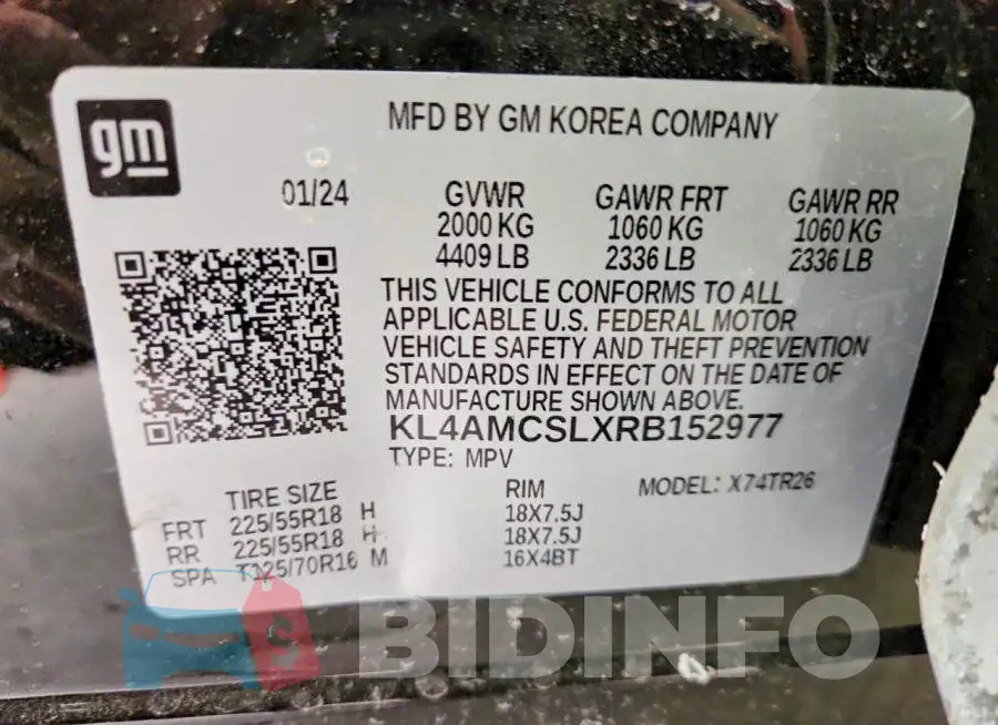 KL4AMCSLXRB152977 Photo# 13