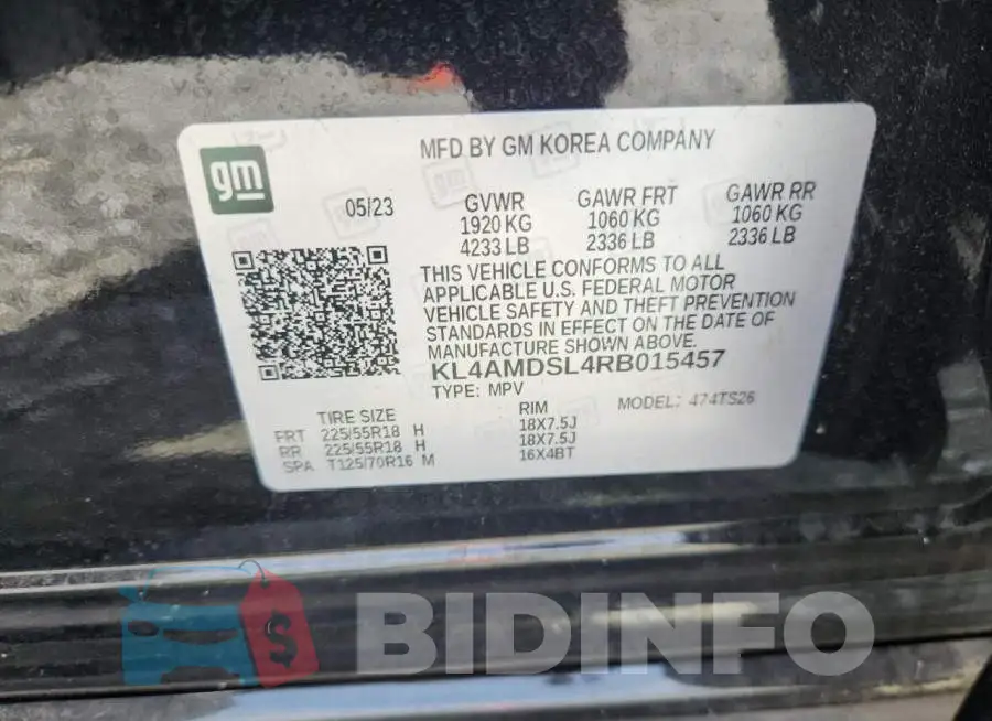 KL4AMDSL4RB015457 Photo# 13