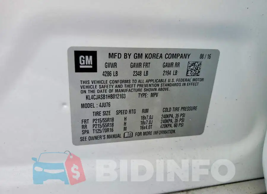 KL4CJASB1HB012103 Photo# 13