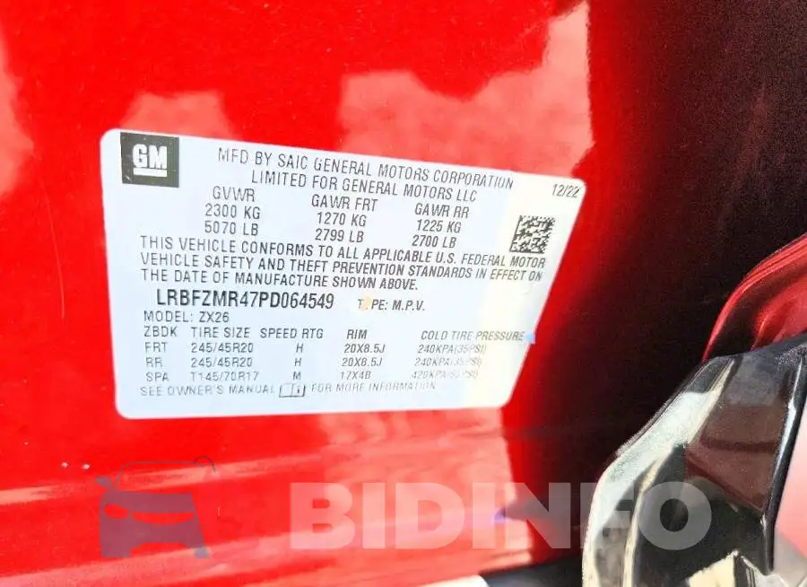 LRBFZMR47PD064549 Photo# 12