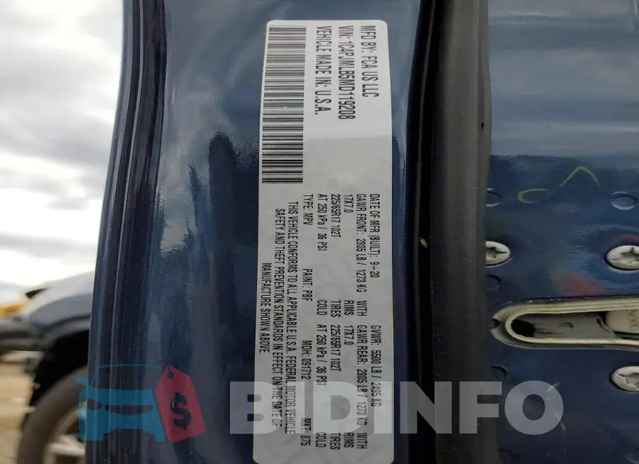 1C4PJMLB5MD119208 Photo# 14