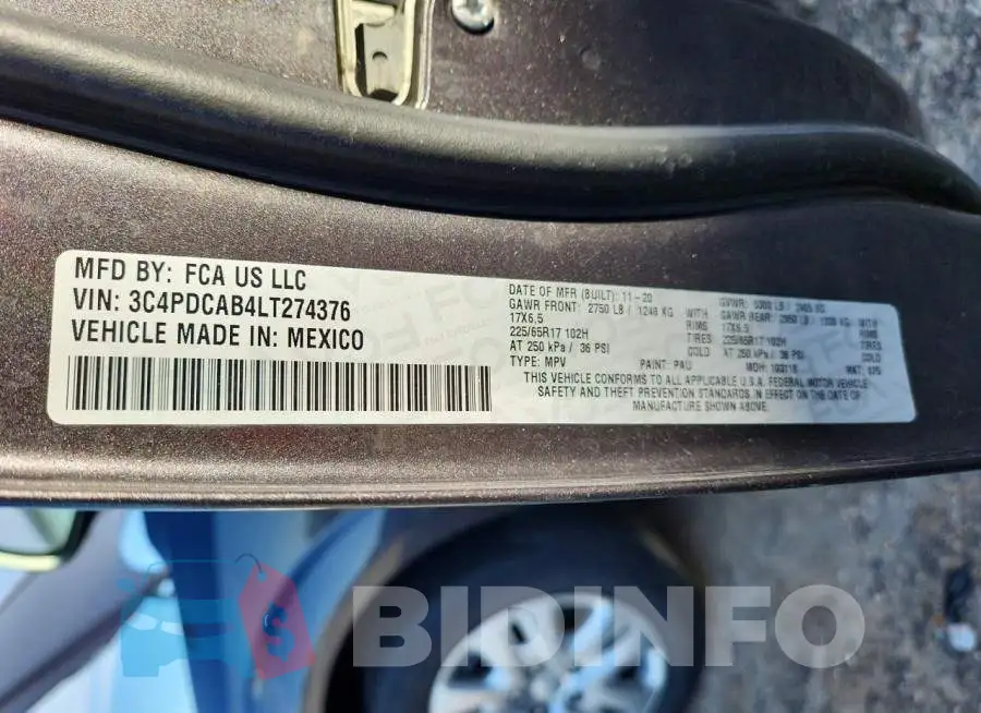 3C4PDCAB4LT274376 Photo# 14