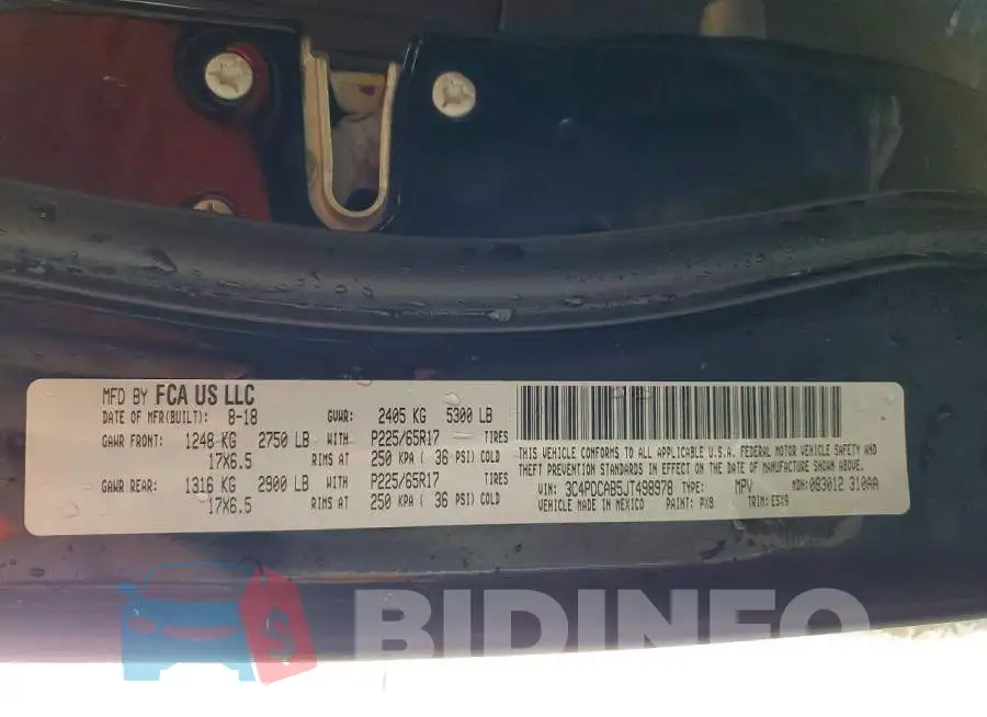 3C4PDCAB5JT498978 Photo# 13