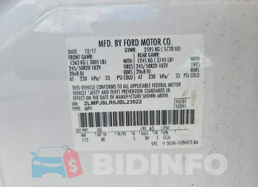 2LMPJ8LR6JBL23022 Photo# 13