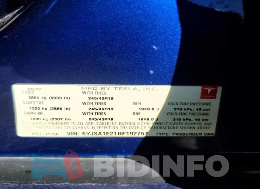 5YJSA1E21HF192757 Photo# 12