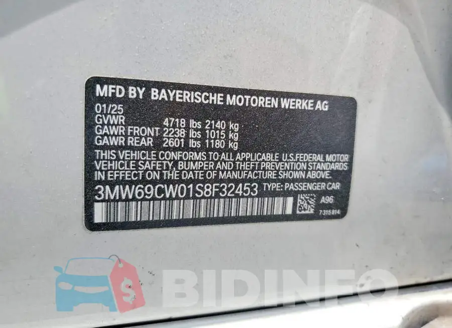3MW69CW01S8F32453 Photo# 12