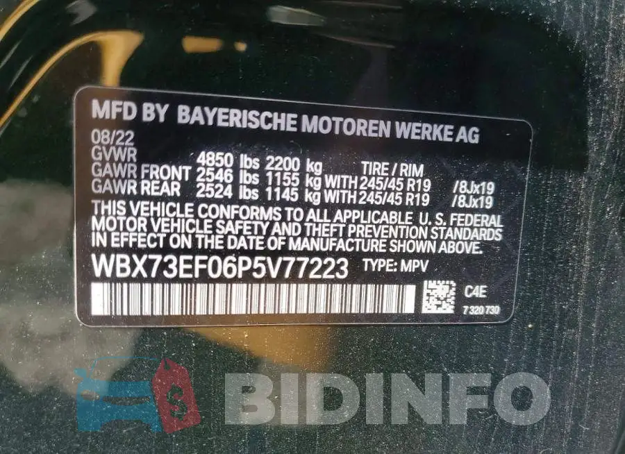 WBX73EF06P5V77223 Photo# 13