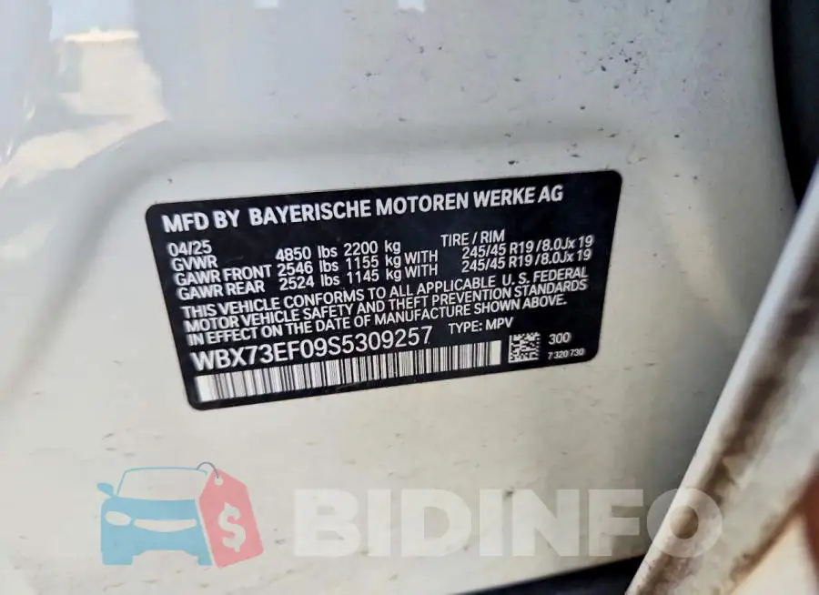 WBX73EF09S5309257 Photo# 12