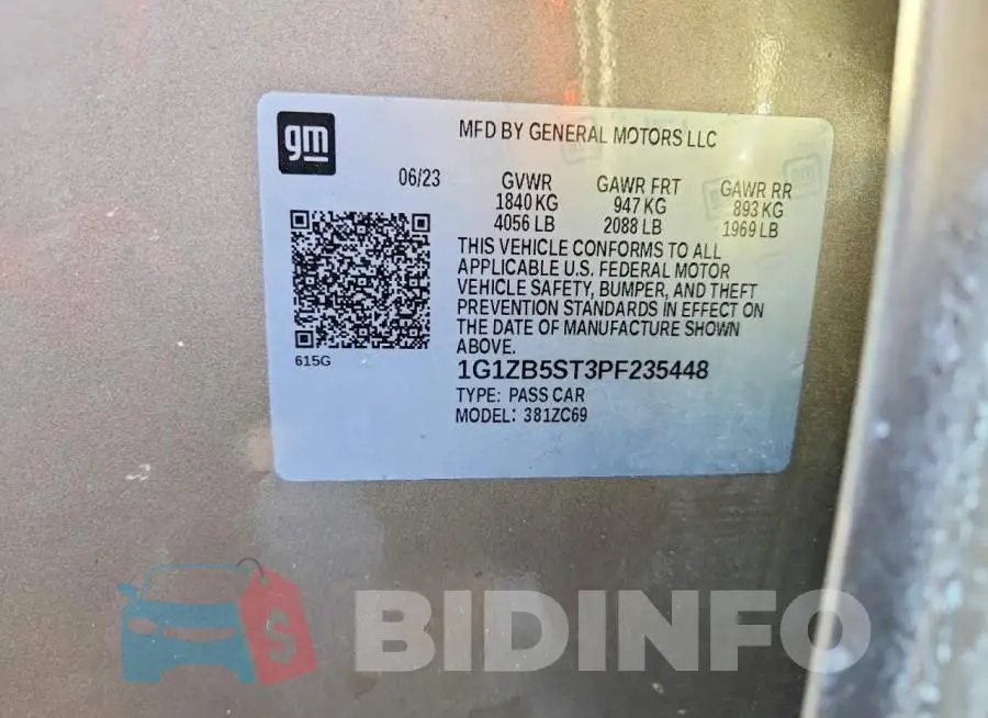 1G1ZB5ST3PF235448 Photo# 12