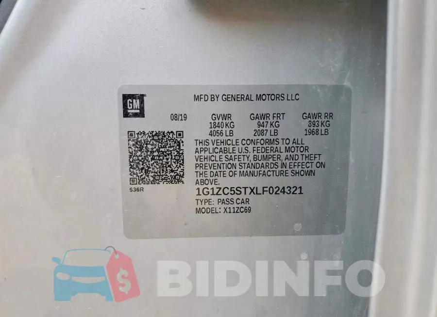 1G1ZC5STXLF024321 Photo# 12