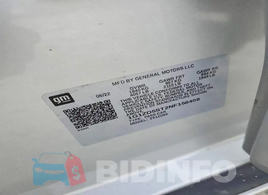 1G1ZD5ST2NF156408 Photo# 12