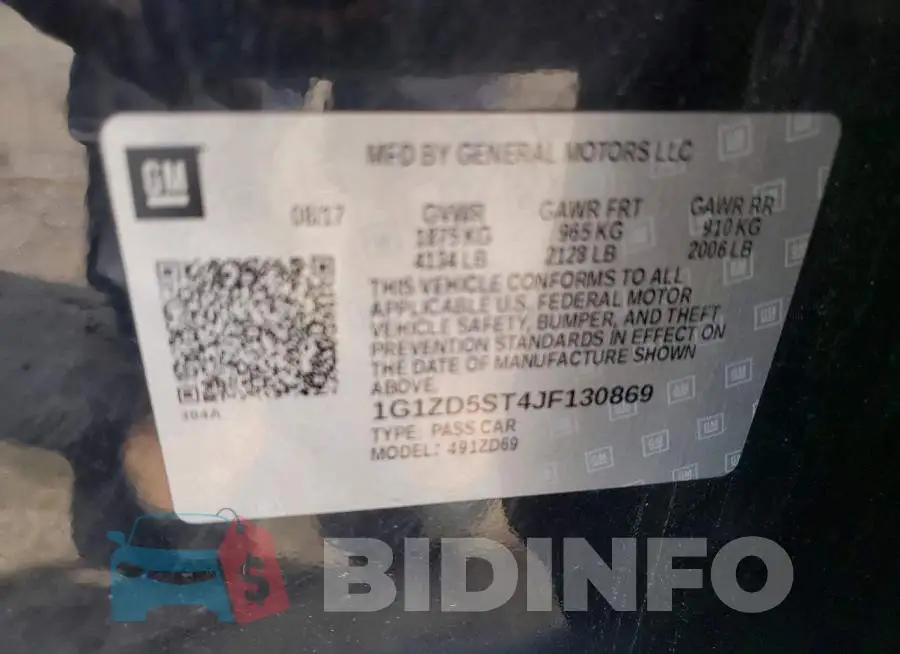 1G1ZD5ST4JF130869 Photo# 12