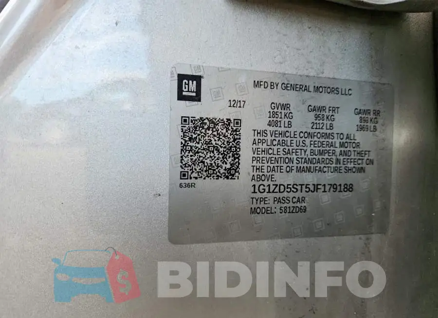 1G1ZD5ST5JF179188 Photo# 12