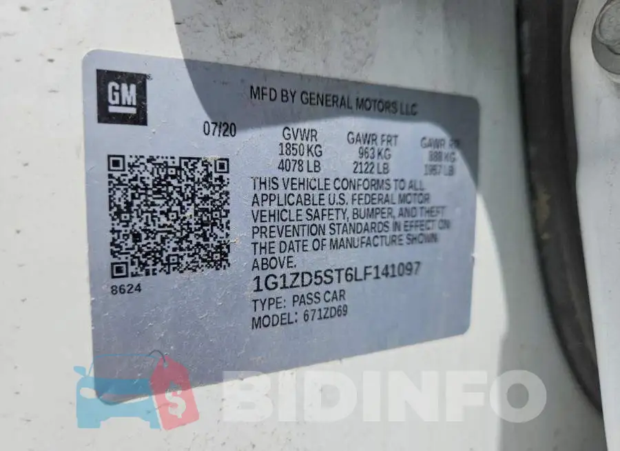 1G1ZD5ST6LF141097 Photo# 12