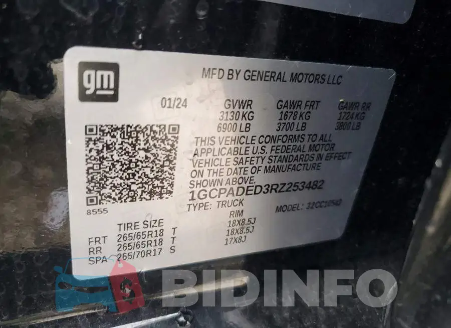 1GCPADED3RZ253482 Photo# 13