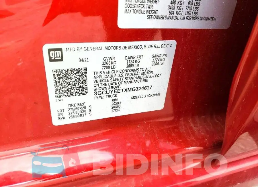 3GCUYEETXMG324617 Photo# 12