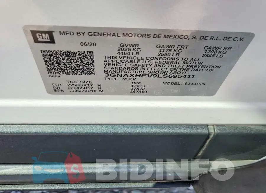 3GNAXHEV9LS695411 Photo# 13