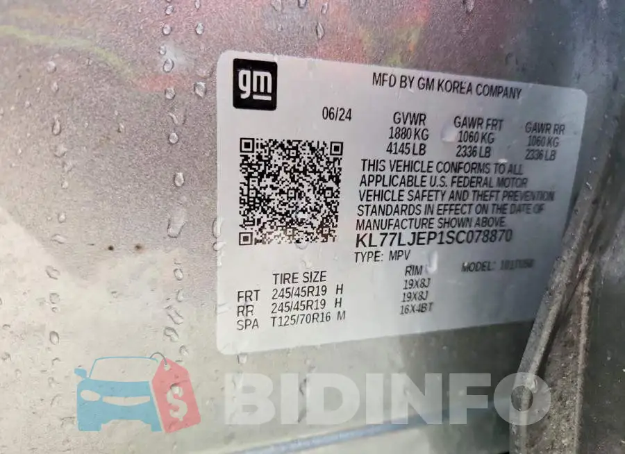 KL77LJEP1SC078870 Photo# 13