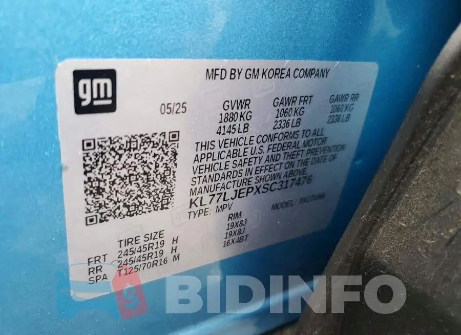 KL77LJEPXSC317476 Photo# 13