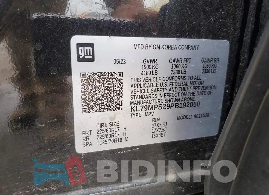KL79MPS29PB192050 Photo# 12