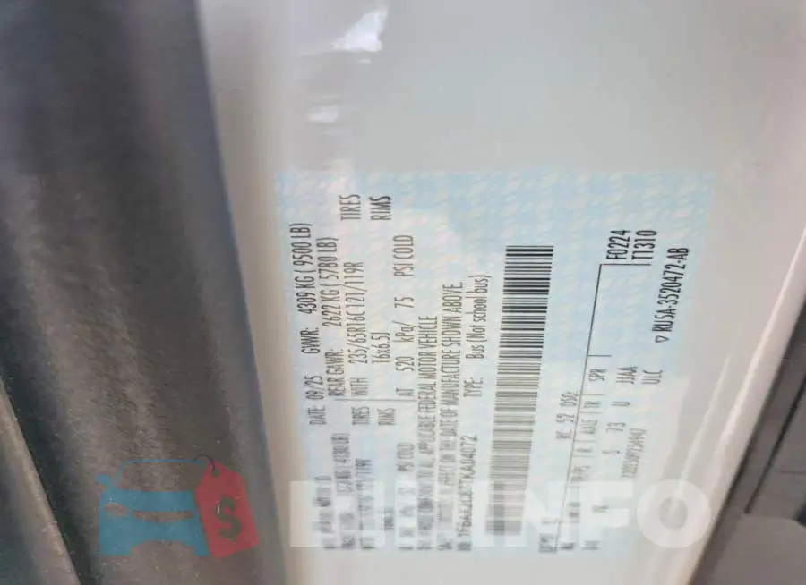 1FBAX2C87TKA04072 Photo# 14