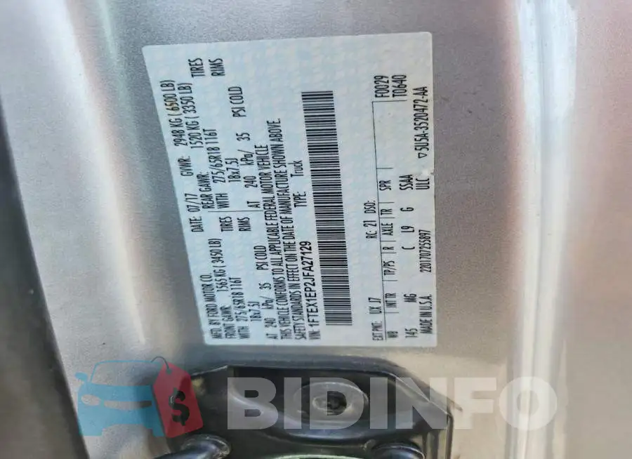 1FTEX1EP2JFA27129 Photo# 12