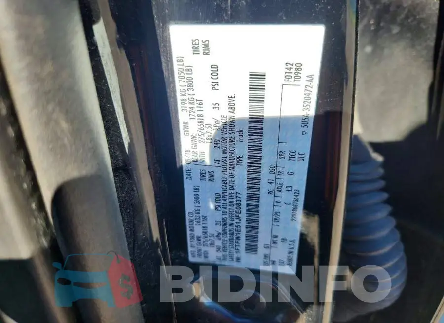1FTFW1E51JFE08377 Photo# 12