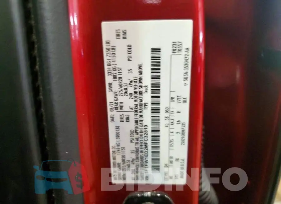 1FTFW1ED2MFC32810 Photo# 12