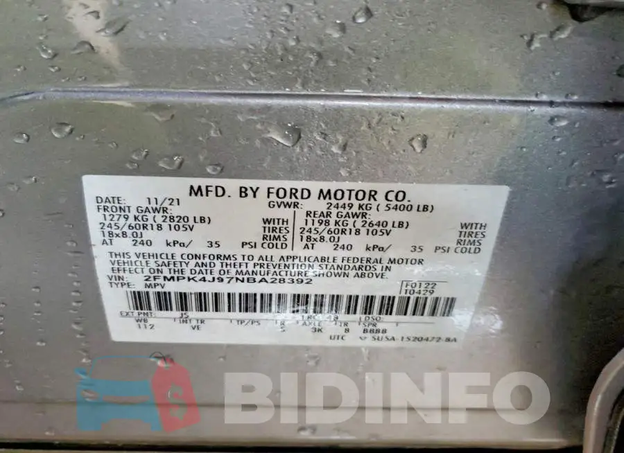 2FMPK4J97NBA28392 Photo# 14