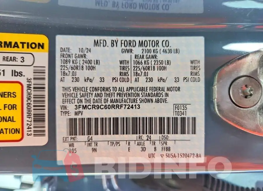 3FMCR9C60RRF72413 Photo# 13