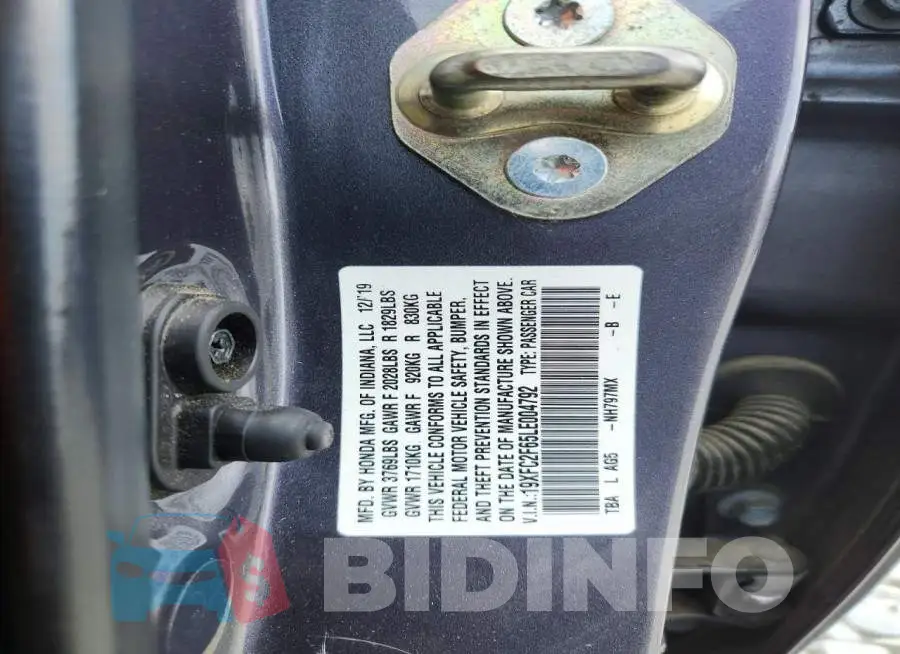 19XFC2F65LE004792 Photo# 12