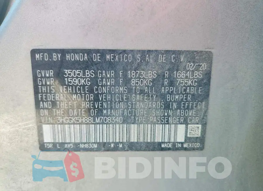3HGGK5H88LM708340 Photo# 13