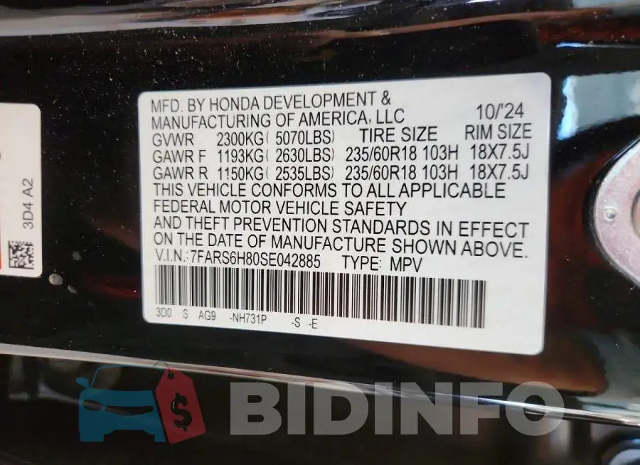 7FARS6H80SE042885 Photo# 13