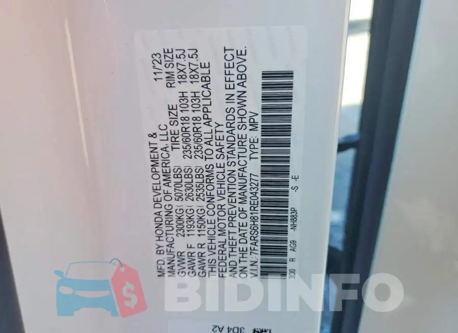 7FARS6H81RE043277 Photo# 13
